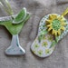 Flip Flop Margarita Ornaments - summer vacation beach - handmade ceramic