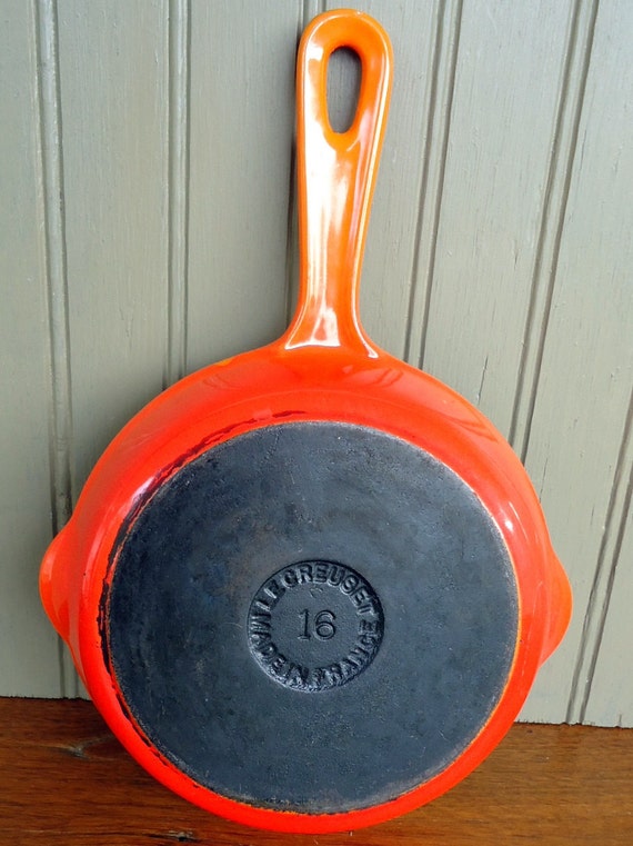 Vintage Le Creuset Skillet Frying Pan Double By Thesquirrelcottage