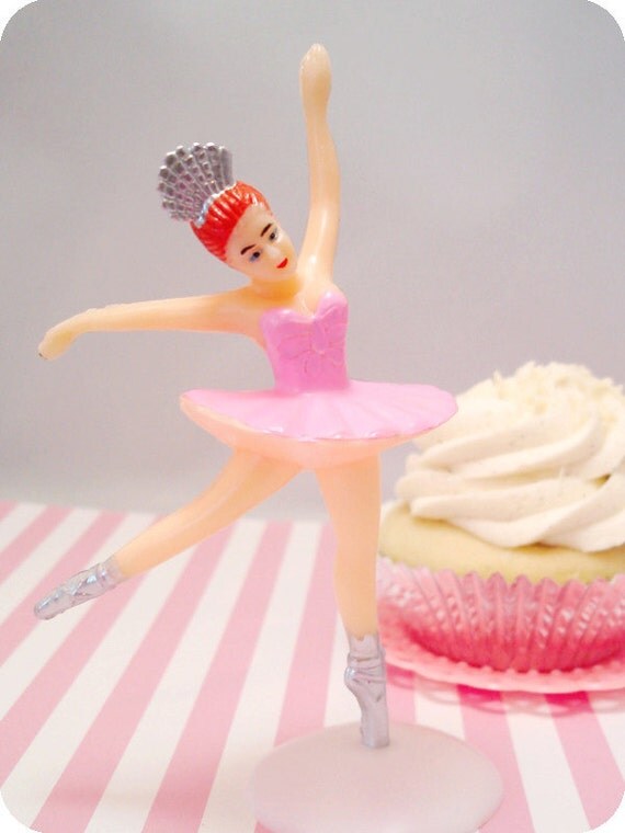 Large Pink Ballerina Cake Topper by SweetKaity on Etsy