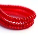 Red czech glass beads - tiny rondelle, spacers, donuts, 4mm - 50pc - 0203