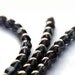 Czech Glass beads dark gray transparent with luster - shadow grey - 8mm - 12PC