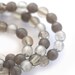 Grey czech glass beads mix - round spacers, druk, small - 4mm - approx.100Pc - 0306