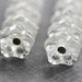 Crystal Clear Czech glass Flower beads - 6x8mm - 20Pc - 362