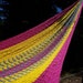 Pink Gray Yellow hammock,Mexican inter-looping, Family size