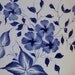 Vintage Blue & White Large Porcelain Wall Pocket for Floral Arrangements or Plants
