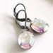Crystal Glass Earrings .. crystal glass drop earrings, estate, drop earrings, jewellery, vintage style