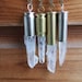 Raw Quartz Crystal Bullet Necklace