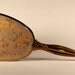 Antique Hand Mirror, with floral design, gold, vintage ladies mirror - Price Reduced
