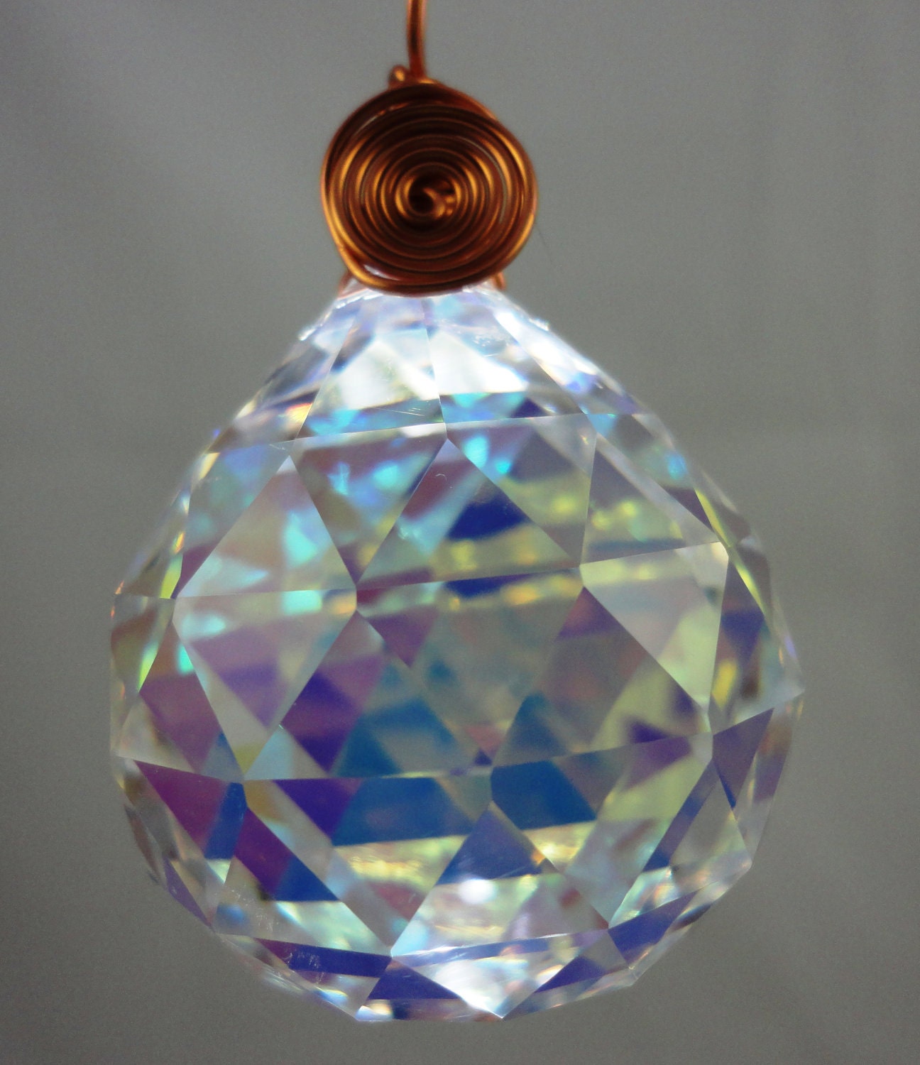 Tree of life crystal prism suncatcher Large 40mm AB crystal