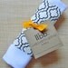 SAMPLE SALE The "Mod Prints" Snap Flour Sack Hanging Kitchen Dish Towel in Black & Cream Moroccan