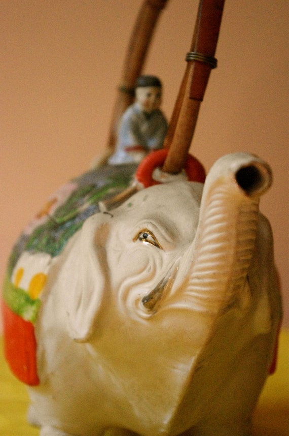 Antique Japanese Elephant Teapot