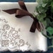 6 Vintage Linen Napkins: Madeira, Cutwork & Embroidered Rose Corner, Ivory Color, Scalloped Edges VERY EXCELLENT