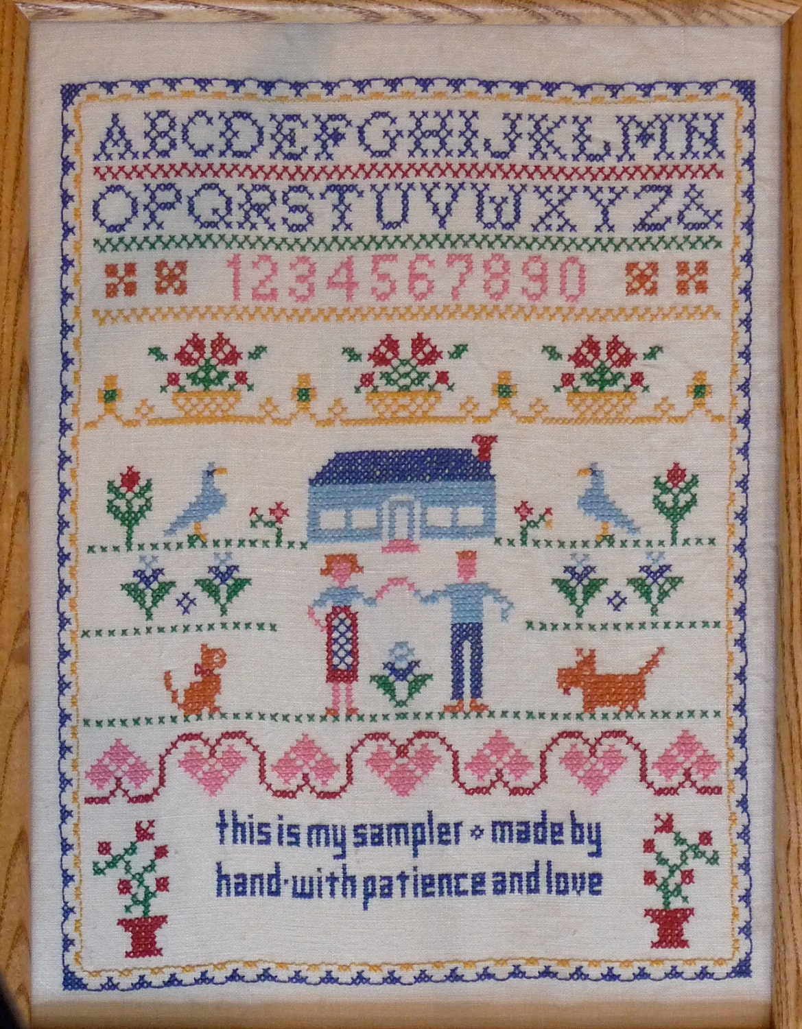 Jane Snead Samplers Vintage Stamped Cross Stitch Kit 466 My