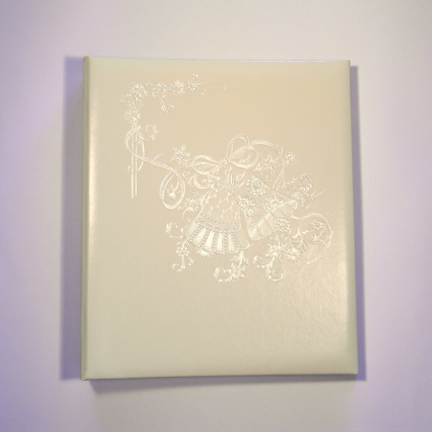 Wedding Keepsake Album Vintage 1980s Traditional Pearly Bells