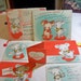15% OFF STOREWIDE SALE 1940's Novelty Valentines day card envelope inside envelope with multiple greetings with darling bears