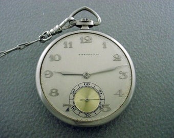Vintage Platinum Tiffany & Co. Pocket Watch