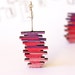 Ombre pink earrings - purple pink shades jewelry