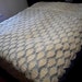 Gorgeous King-Sized Hand Crocheted Cream- Colored Afghan