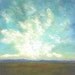 SALE - 15 PERCENT OFF - Abstract Landscape Painting / Prairie Clouds Mountains - In the Distance (18x24) - Large Acrylic Painting