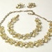 Aurora Borealis Rhinestone White Enamel Vintage Demi Parure Necklace Bracelet EARRINGS LISNER Costume Jewelry on Etsy