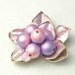 Vintage Lavender Enamel Detail Leaves Bead Costume Jewelry BROOCH Pin on Etsy