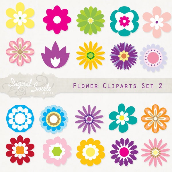 free scrapbook flower clipart - photo #5