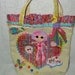 LALALOOPSY Tote Bag Custom one of a kind featuring MITTENS FEATHERBED and her sheep