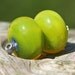 Sunny Handmade Lampworked Glass Beads Pair