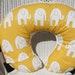 Yellow Ele and Minky Boppy Cover