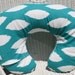 Turquoise Chipper and Minky Boppy Cover