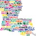 LOUISIANA Digital Illustration Print of Louisiana State with Baton Rouge New Orleans