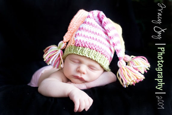 Items similar to Jester Hat - PDF Knit Pattern - All Sizes on Pattern Baby to...