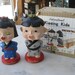 Vintage Pair of Asian Kissing Nodders in Original Box
