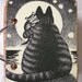Mama Cat with Baby wooden book