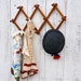vintage wooden peg rack