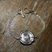 Handmade Wax Seal Personalized Initial Bracelet in SILVER Color, by Okrrah