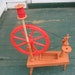 Remco Little Red Spinning Wheel Knitting Toy Vintage 1970