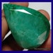 An EMERALD TEARDROP of 268 Carats Lovingly Hand Cut and Polished Cabachon of Natural Brazilian Emerald Gemstone