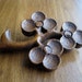Vintage Wood Dogwood Tree Branch Brooch