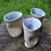Crushed Paper Cups - a set of three fabulously unusual ceramic cups