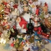 XXL Classic Americana Christmas Wreath w/ Vintage ornaments--Nostalgic vntage 60's or 70's Santa centerpiece