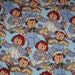Raggedy Ann Andy Fitted Crib Toddler Sheet and Standard Pillowcase Set Blue Doll Children Girls