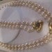 Antique 14k.gold Sapphire clasp and Baroque Pearl Necklace and Bracelet set FREE SHIPPING