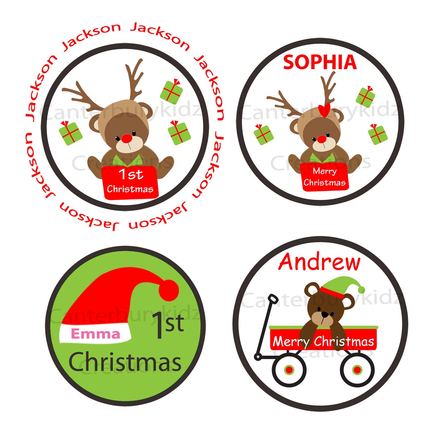 DIY Printable Custom Christmas Iron on Transfer by canterburykidz