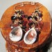 Quartz Tourmaline Garnet Black Spinel Statement Cluster Earrings