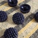 Vintage Buttons-1" Round-Black-Licorice-Textured-Shank Loop