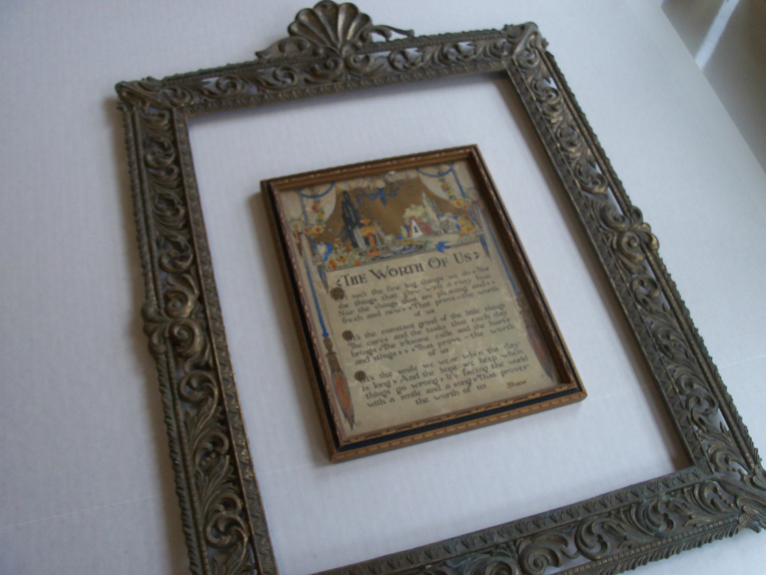 Picture Frame Ornate Metal Frame Made in Italy METAL FRAME
