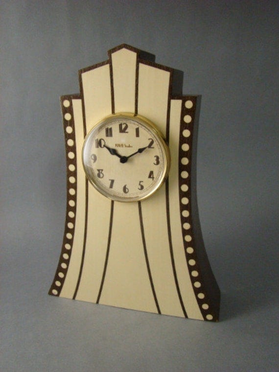 Mantle Clock with Art Deco theme MC10 with Free Shipping.
