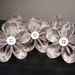 SALE - Brown/White Patterned Kusudama Origami Paper Flowers - Decoration, Party, Wedding, Anniversary (Set of 5)