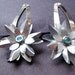 Snow Queen Upcycled Soda Can Flower Hair Clips